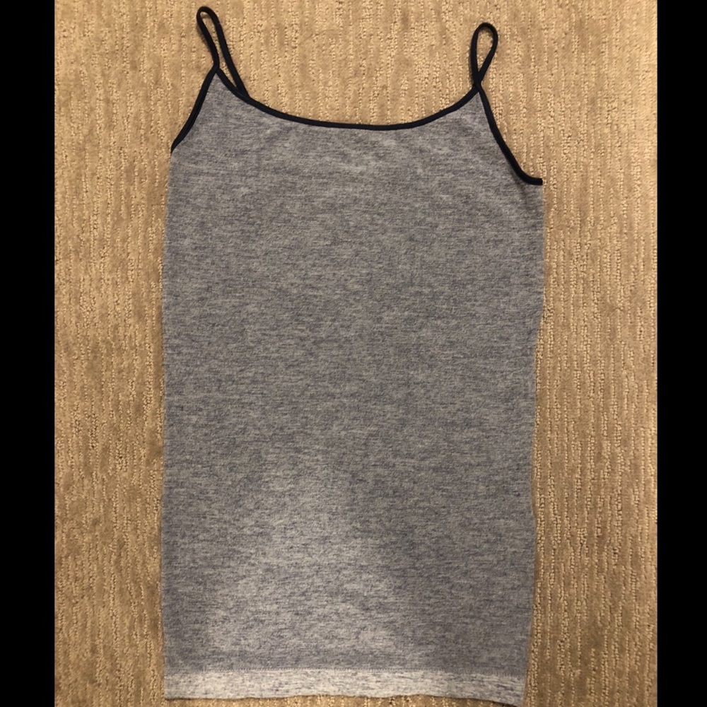 Love culture heathered gray/blue workout tank